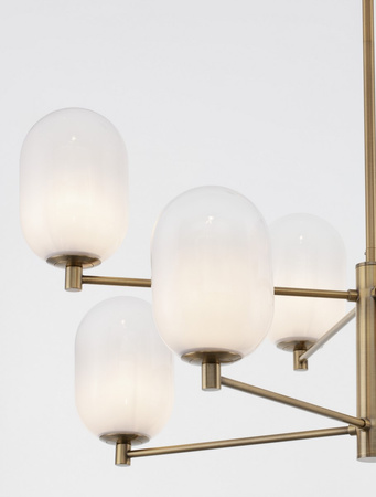 Luces Exclusivas lampa wisząca LED Badesi Ø 80 cm G9 8x5W IP20 złota LE43350