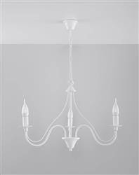 Sollux żyrandol / lampa wisząca Minerwa 3 E14 biała SL.0213