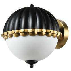 CosmoLight kinkiet Pralines E27 czarno/mosiężny W01244BK