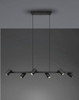 Trio lampa wisząca (reflektorki) Marley 6xGU10 czarna 302400632