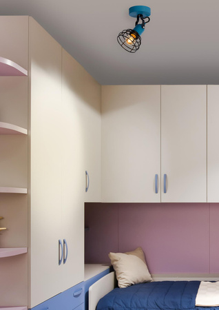 Lucide kinkiet Paulien 1xE27 60W niebieski 08927/01/35