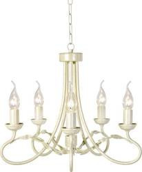 Elstead żyrandol / lampa wisząca Olivia 5xE14 kość słoniowa/złota OV5-IVORY-GOLD
