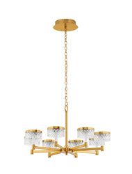 Luces Exclusivas lampa wisząca LED Mineros Ø 80,7 cm 48W 3049lm 3000K IP20 złota LE44586