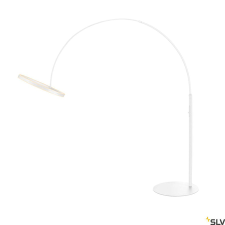 SLV lampa podłogowa LED One Bow 22W 1200lm 2700/3000K biała 232cm 1006351