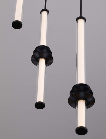 Luces Exclusivas lampa wisząca LED Urubicha ściemnialna Ø 33 cm 18W 1346lm 3000K IP20 czarna LE44690