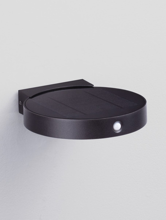 Luces Exclusivas kinkiet zewnętrzny solarny LED Krause z czujnikiem ruchu 1,7W 145lm 3000K IP65 czarny LE73677