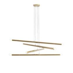 Aldex żyrandol / lampa wisząca Tubo 8 8xE14 złota 1072P30