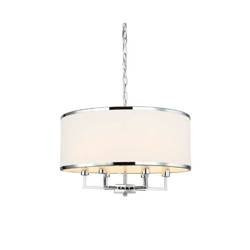 Orlicki Design żyrandol / lampa wisząca Casa Cromo M 6xE14 biała/chrom OR80216