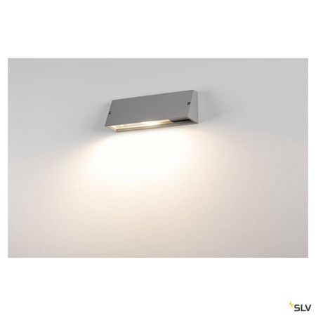 SLV kinkiet zewnętrzny Pema Square E27 szary IP65 230034