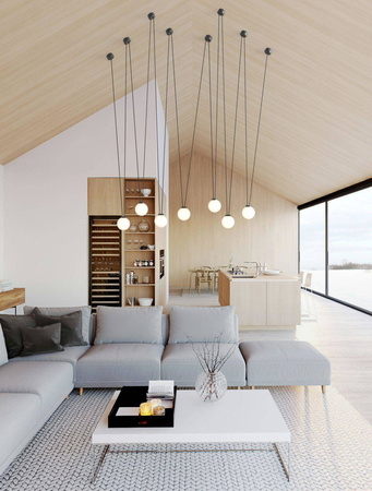 Orlicki Design lampa wisząca Movo VII 7xG9 czarno/biała OR84276