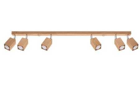 Sollux plafon (reflektorek) Keke 6 6xGU10 drewniany SL.1039