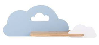 Candellux kinkiet dziecięcy LED z półką IQ Kids Cloud 5W 250lm 4000K niebieski/biały 21-33567
