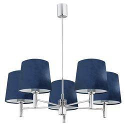 Argon żyrandol / lampa wisząca Bolzano 5xE27 chrom/granatowa 2074