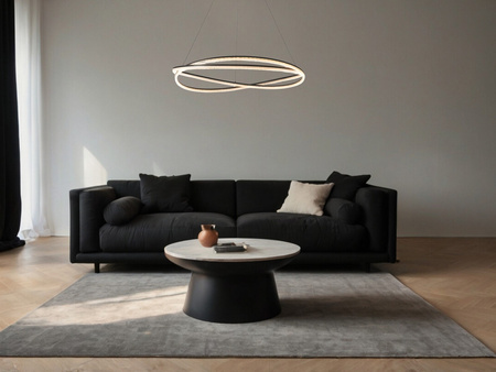 Luces Exclusivas lampa wisząca LED Ilave ściemnialna z pilotem Ø 95 cm 68W 5637lm 3000K IP20 czarna LE44323