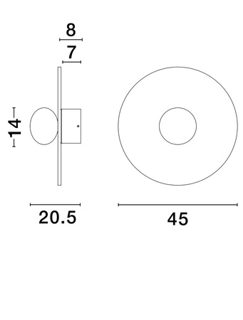Luces Exclusivas kinkiet LED Asunta Ø 44,5 cm G9 1x5W IP20 czerwony LE44657