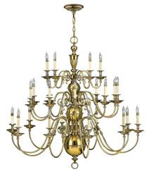 Elstead żyrandol / lampa wisząca Cambridge 25xE14 mosiężna HK-CAMBRIDGE25