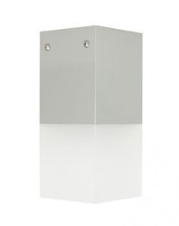 Su-ma plafon zewnętrzny Cube Max E27 srebrny IP44 CB-MAX S AL