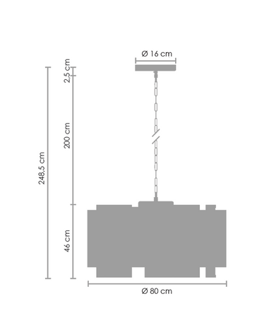 Step Into Design żyrandol / lampa wisząca Imperio 8xE14 czarna MP0098 black