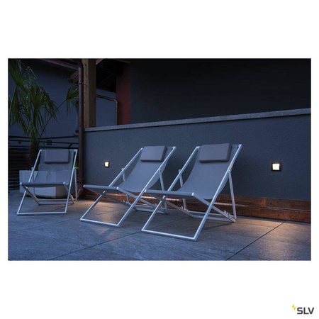 SLV oprawa ścienna zewnętrzna LED Downunder 4W 85lm 3000K antracytowa IP55 233615