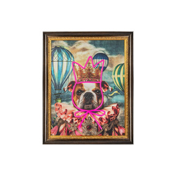 King Home Obraz NEON BULLDOG BALOON 80x100 cm KH1501100247