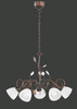Trio żyrandol / lampa wisząca Traditio 5xE14 antyczny rdzawy 110700528