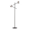 Emibig lampa stojąca Linear LP2 2xE14 czarno/dymiona 150cm 1167/LP2