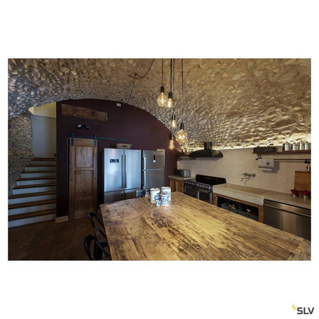 SLV lampa wisząca Fitu E27 czarna 132690