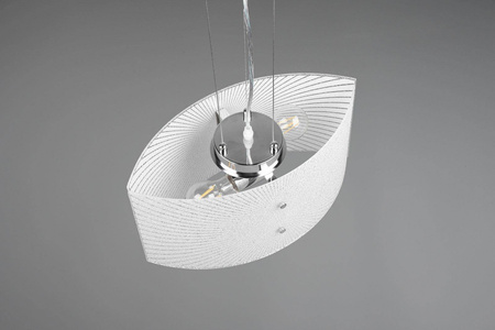 Trio żyrandol / lampa wisząca Elisa 2xE27 biało/srebrna 312200200