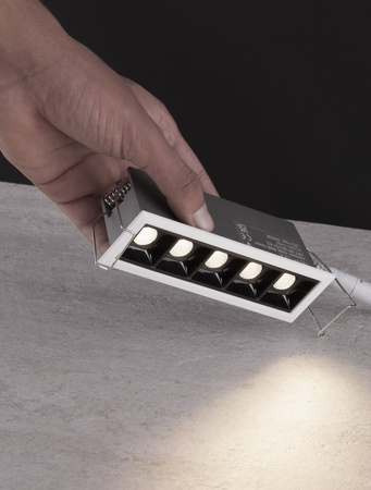 Luces Exclusivas oprawa sufitowa wpuszczana LED Betarro 11W 743lm 3000K IP20 biała LE65128