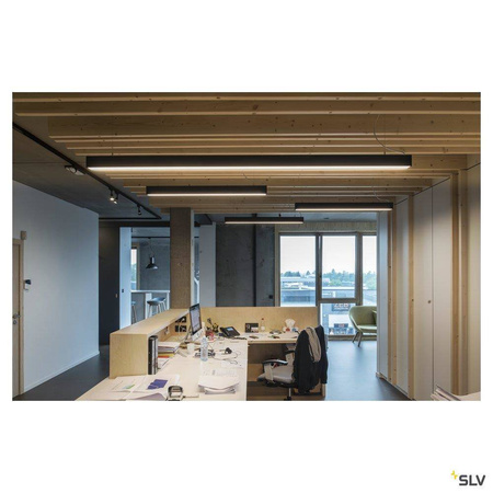 SLV lampa wisząca LED Glenos 85W 6600lm 4000K czarna 1001409