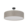 TK Lighting plafon Rondo 4xE27 czarno/beżowy 6248