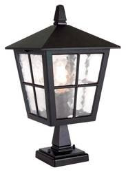 Elstead lampa stojąca zewnętrzna Canterbury E27 czarna 38cm IP43 BL50M-BLACK