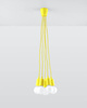 Sollux lampa wisząca Diego 5 5xE27 żółta SL.0580