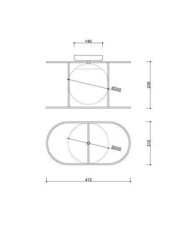 Ummo plafon Kuglo E27 czarny KUA12000