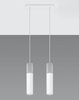 Sollux lampa wisząca Borgio 2 2xGU10 biało/betonowa SL.0648