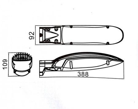 Su-ma kinkiet zewnętrzny LED Boat 26W 2250lm 3000K szary IP65 LS-LT-3A