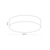 TK Lighting plafon Rondo 4xE27 beżowy 5637
