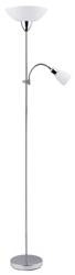 Rabalux lampa podłogowa Diana E27 + E14 chrom/biała 177,5cm 4059