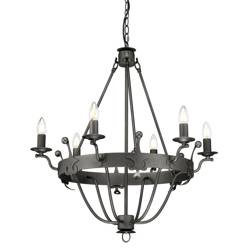 Elstead żyrandol / lampa wisząca Windsor 6xE14 grafitowa WINDSOR6-GR