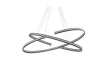 Azzardo lampa wisząca LED Alessia XL 100W 8500lm 3000K czarna ściemnialna AZ3356