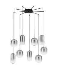 Luces Exclusivas lampa wisząca LED Anuco Ø 82 cm 36W 3766lm 3000K IP20 czarna LE44615