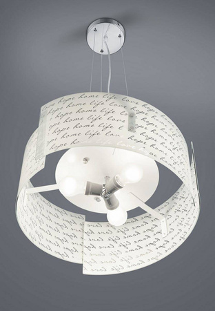 Trio żyrandol / lampa wisząca Signa 3xE27 biała 302500301