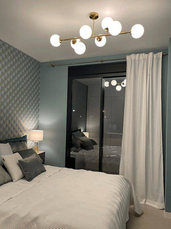 Light Prestige plafon Dorado 8xE14 biało/złota LP-002/8P