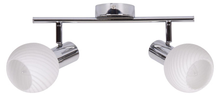 Candellux kinkiet (reflektorki) Turno 2xE14 biały/chrom 92-94202