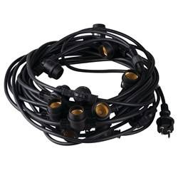 Kanlux girlanda GRL 15xE27 15m czarna IP44 35758