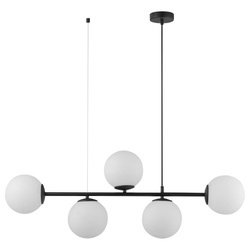 TK Lighting żyrandol / lampa wisząca Celeste 5xE27 czarno/biała 6219