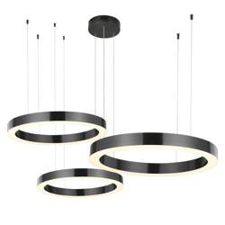 Step Into Design Circle 3in1 lampa wisząca LED 93W 8835cm 3000K czarna ST-8848-40+60+80 black