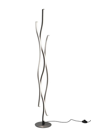 Trio lampa podłogowa LED Blaze 28W 3250lm 2300/3000/4000K czarno/srebrna 138cm 441210305