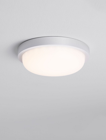 Luces Exclusivas lampa sufitowa zewnętrzna LED Celvora Ø 23,5 cm 19W 1636lm 3000K IP65 biała LE75259