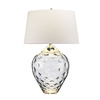 Quintiesse lampka biurkowa Samara 2xE27 + GU10 szara/nikiel Ø51cm QN-SAMARA-TL-LRG-SMK